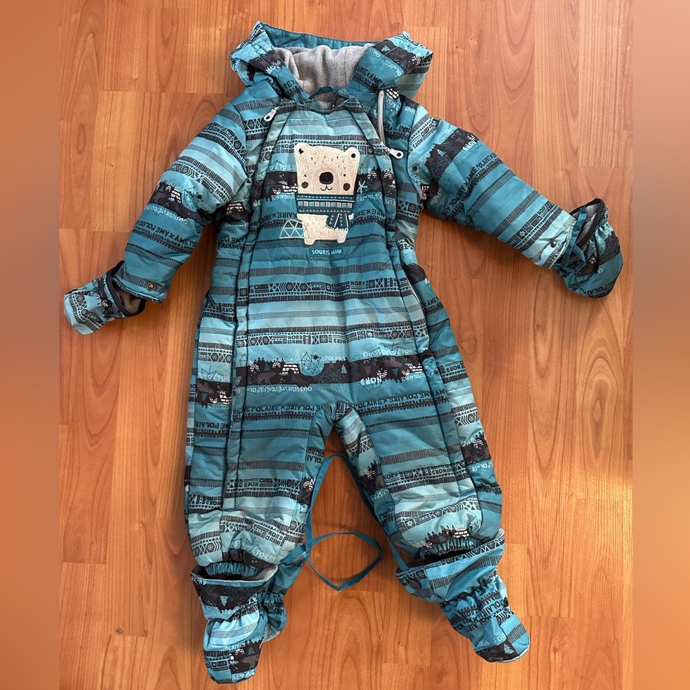 Souris Mini Kids / Baby winter One Piece snowsuit